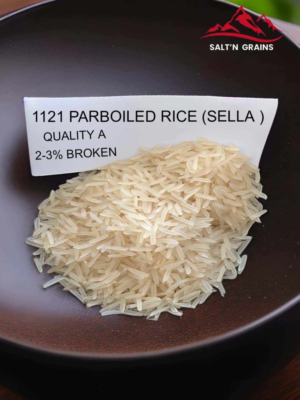 1121 Parboiled Rice Sella Quality A 2-3 % Broken