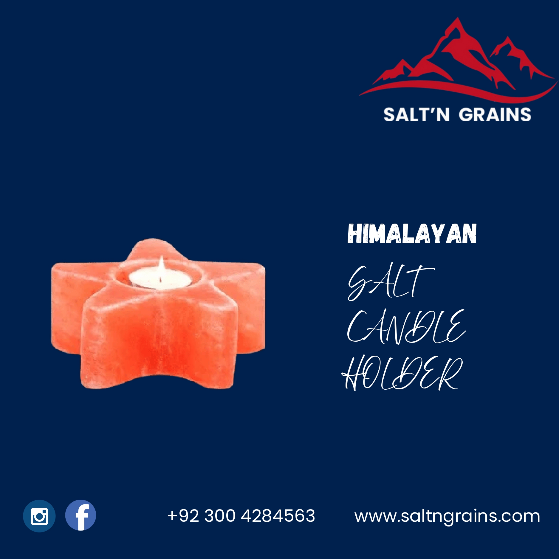 Himalayan Salt Candle Holder